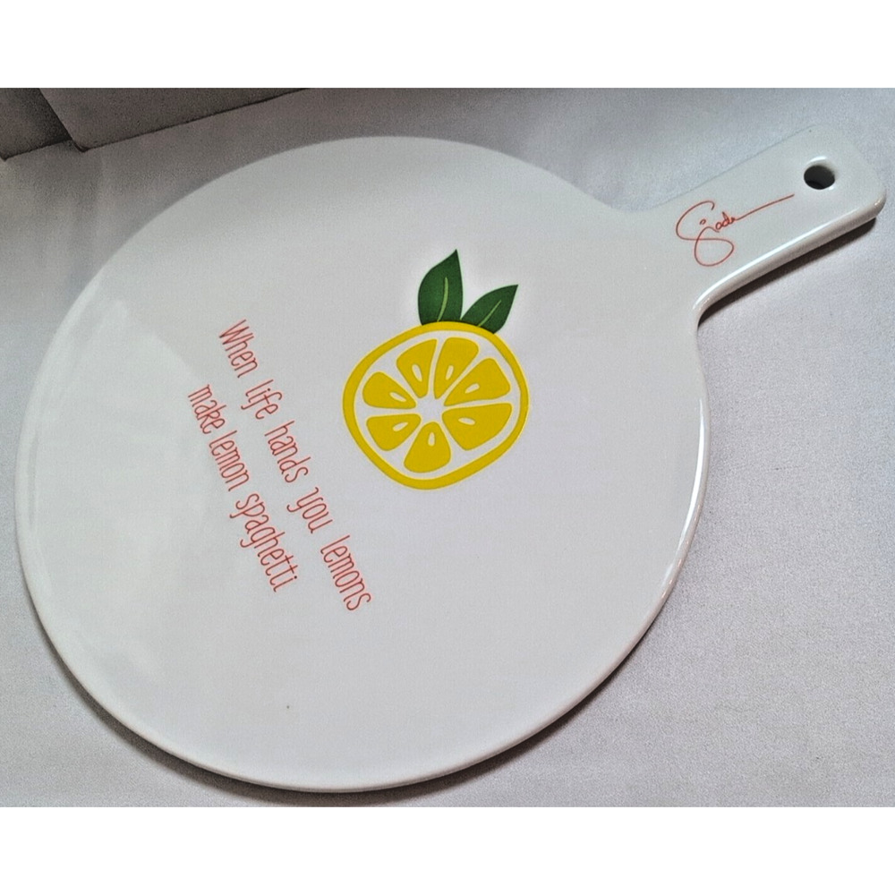giada de laurentiis NEW "when life gives you lemons" serving cheese plate handle